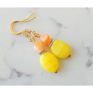 Orange Yellow Earrings